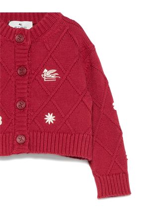 cardigan in cotone rosso ETRO KIDS | GX9010Z1376416